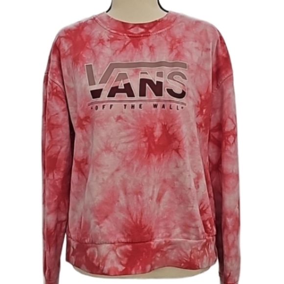 VANS Off The Wall Tie Dye Crew Neck Sweatshirt Size S - Picture 1 of 11